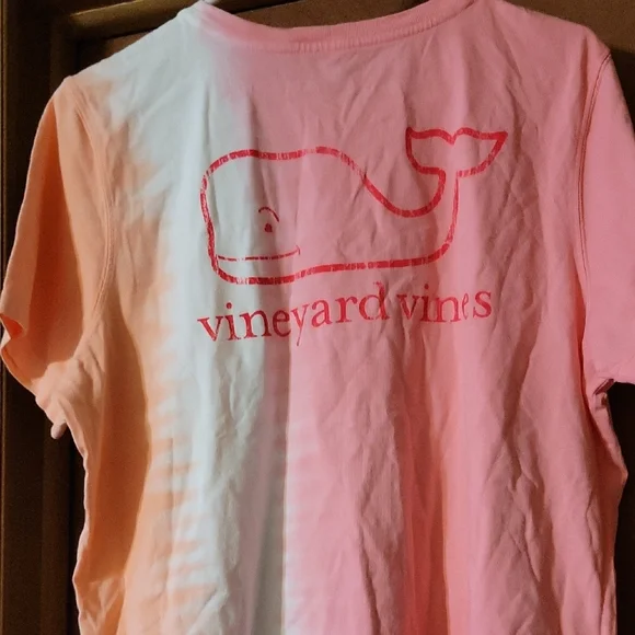 Vineyard Vines Pink and Peach Gradient Tee - Picture 2 of 2